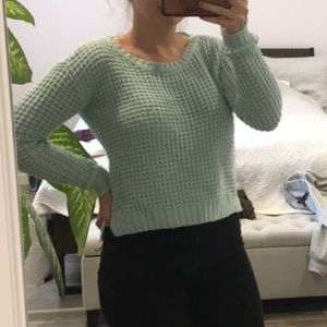 Turquoise sweater that’s very comfortable